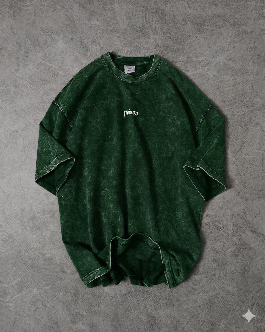 Acid Wash Drop Shoulder T-Shirt 3