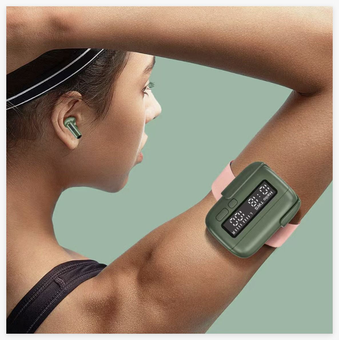 Multifunction TWS Wireless Earphones with Digital LED Clock Display – Portable Belt Clip Design, In-Ear Ergonomic Fit, Powerful Bass & Clear Voice Calling Stereo Earbuds 2