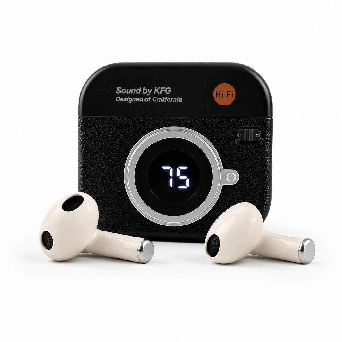 Q86 Retro Camera Design TWS Bluetooth Earbuds 3