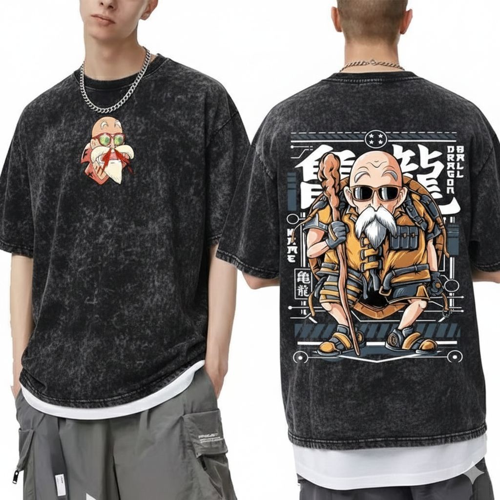 Premium Acid Wash Drop Shoulder T-Shirt 2