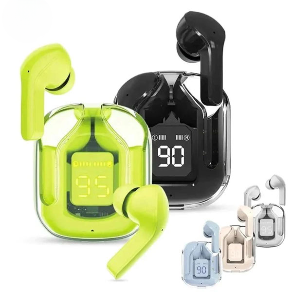 Ultrapods Pro Transparent True Wireless Earbuds – Bluetooth 5.3 TWS with Smart LED Display, ANC Noise Cancellation & IPX4 Waterproof 2