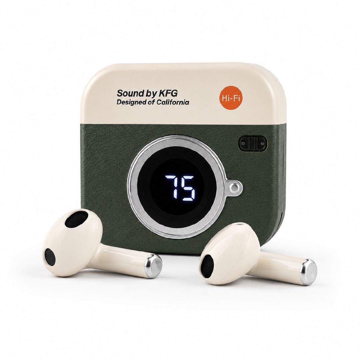 Q86 Retro Camera Design TWS Bluetooth Earbuds 2