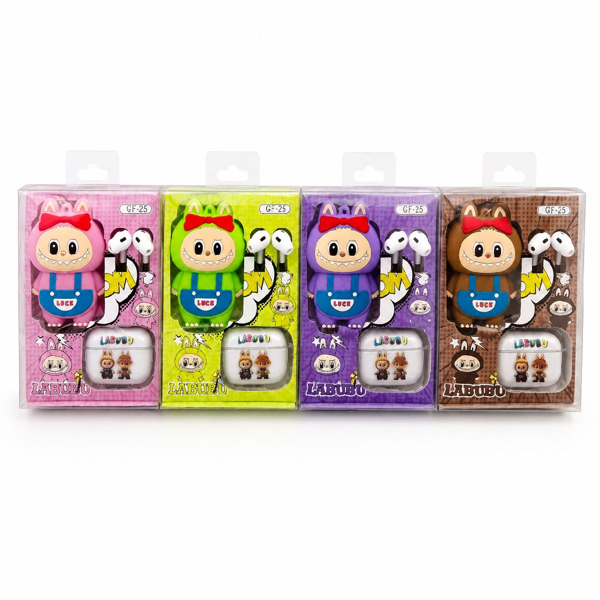 Labubu Doll Wireless Earbuds Set – Cute Pop Mart The Monsters Character Case with Crystal Clear Sound, Deep Bass & Bluetooth TWS Earphones 2