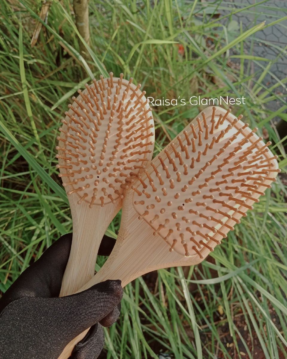 Natural Bamboo Hair Brushe 🍃 2