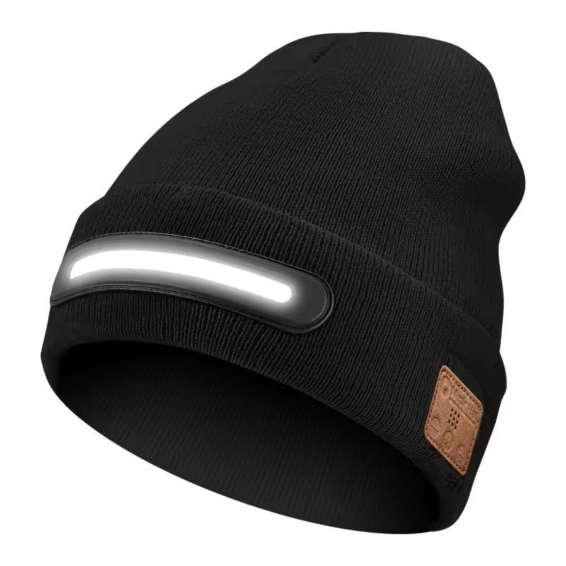 M1-BTD3 Rechargeable LED Light Beanie Hat – 1200lm Super Bright Headlamp Cap with Bluetooth 5.4 Wireless Music Headset & 3 Lighting Modes 2