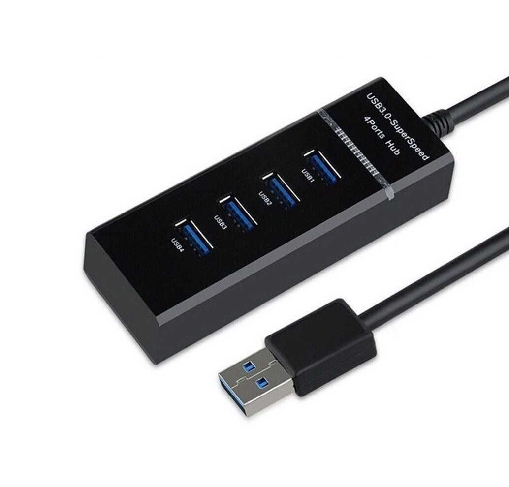 USB 3.0 4-Port Hub – 5Gbps High-Speed USB Hub 3