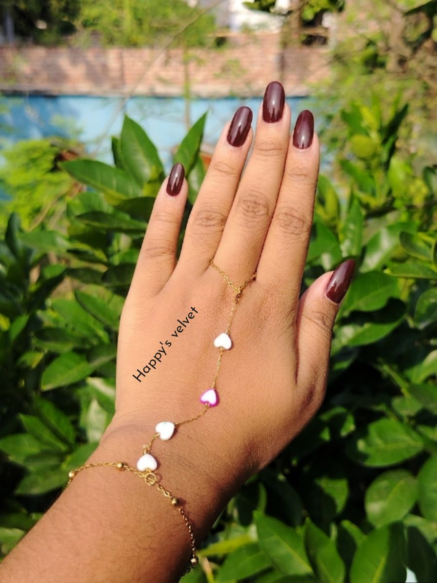 🌟 Trendy Aliban Hand Chain / Ring Attached Bracelet for Women 2