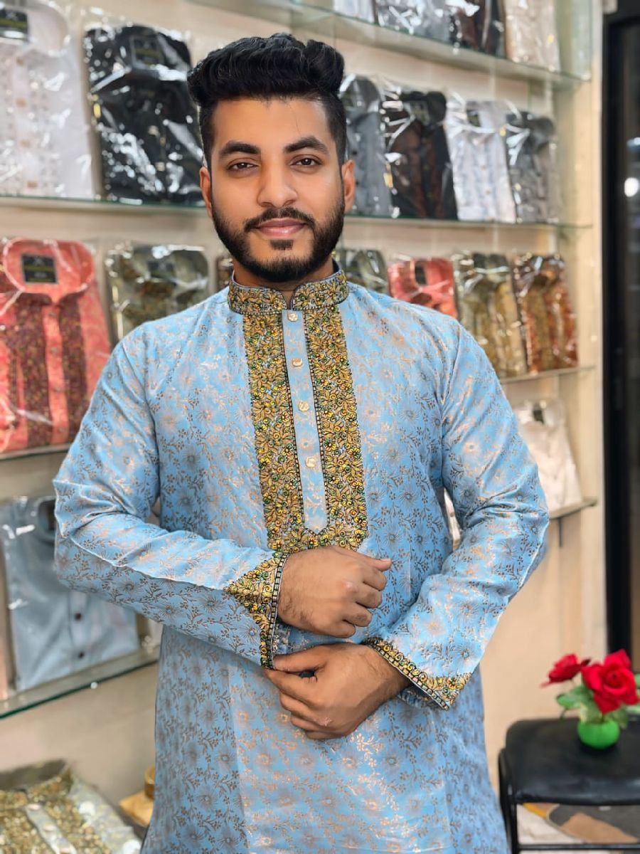 প্রিমিয়াম কোয়ালিটির কাতান পাঞ্জাবি