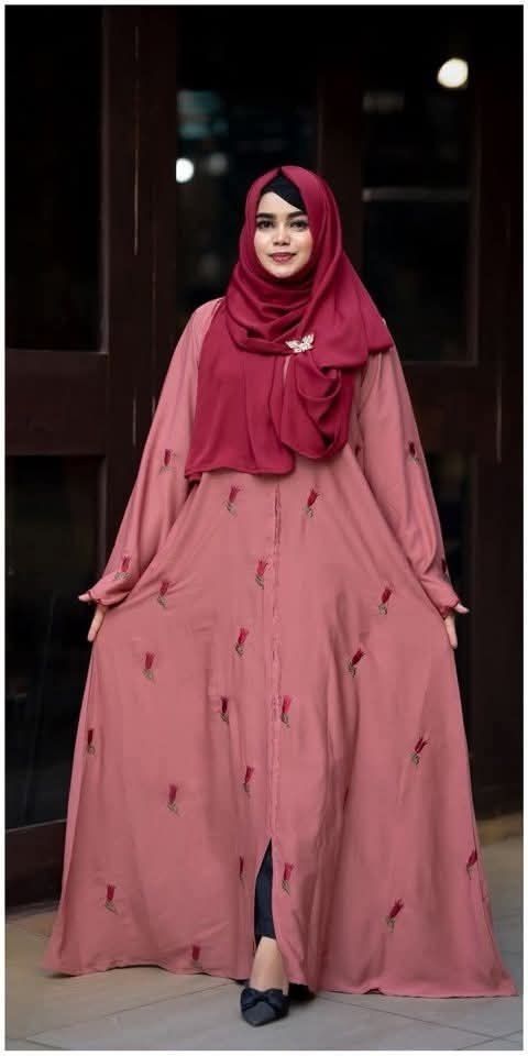 Rose Pink Borkha 2