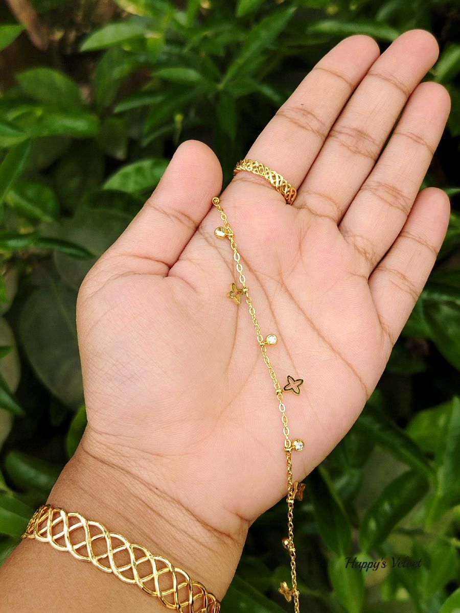 Premium Stainless Steel Golden Bracelet for Women 3