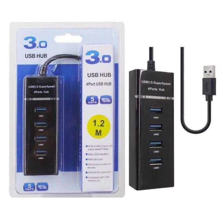 USB 3.0 4-Port Hub – 5Gbps High-Speed USB Hub