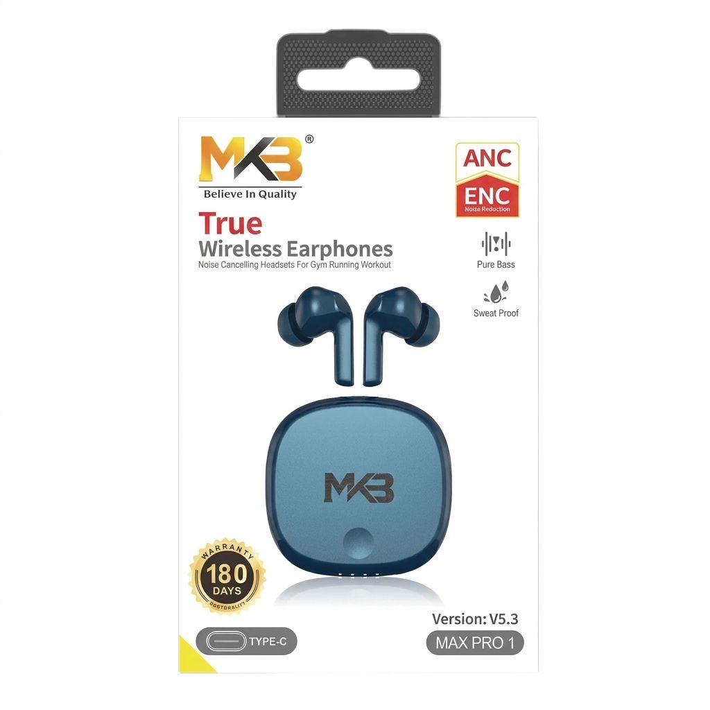 MKB Max Pro 1 ANC +ENC True Wireless Earbuds
