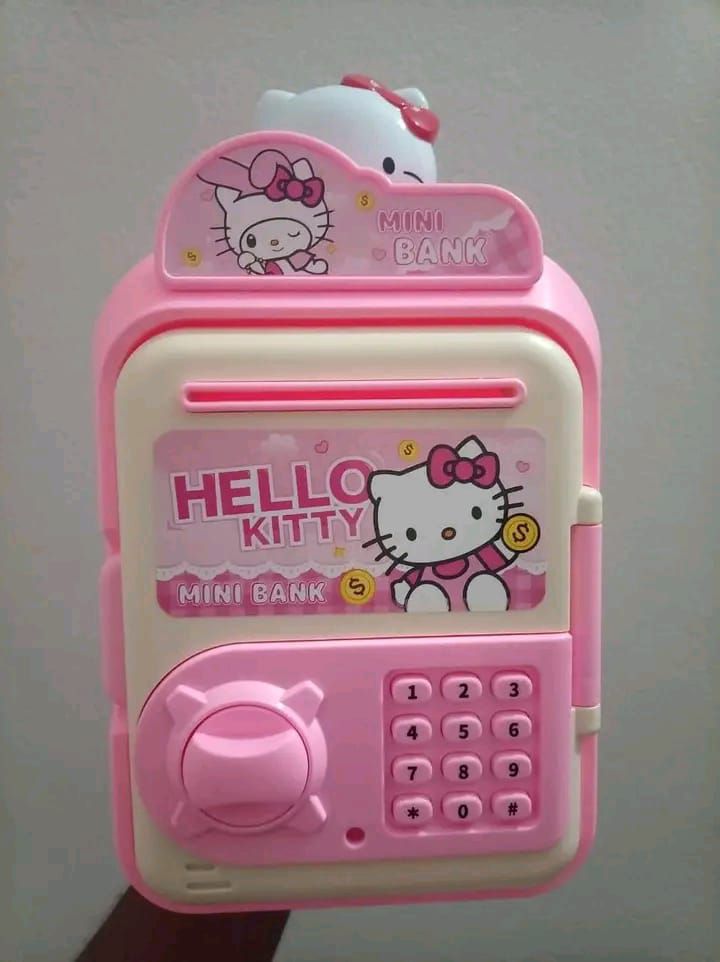 Kids Electric Fingerprint ATM Money Saving Bank with Password Security for Children