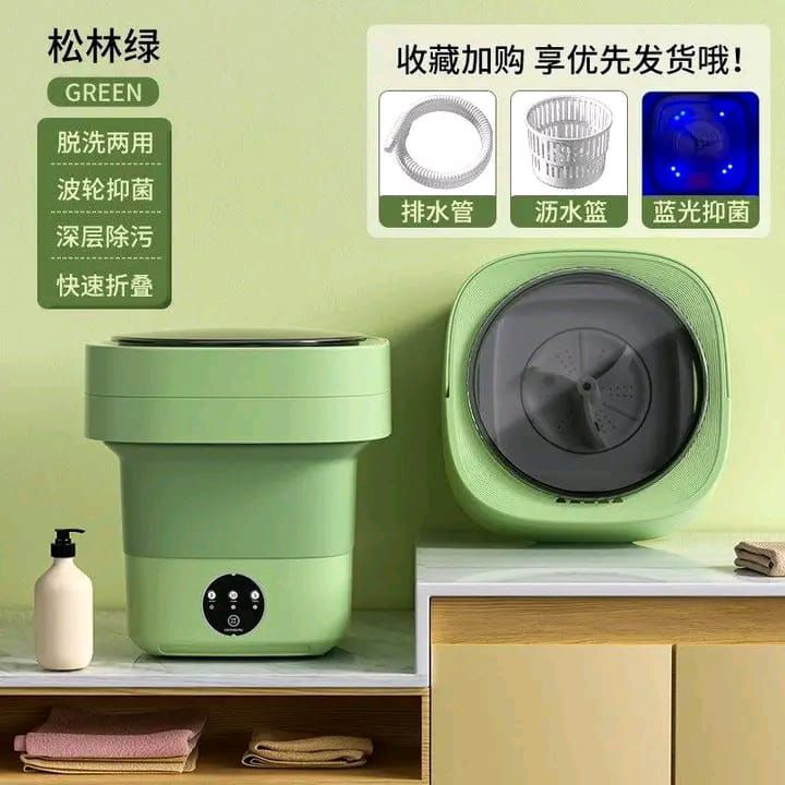 Multi-Function Portable Folding Mini Washing Machine with Drain Pipe & Spin Basket 3