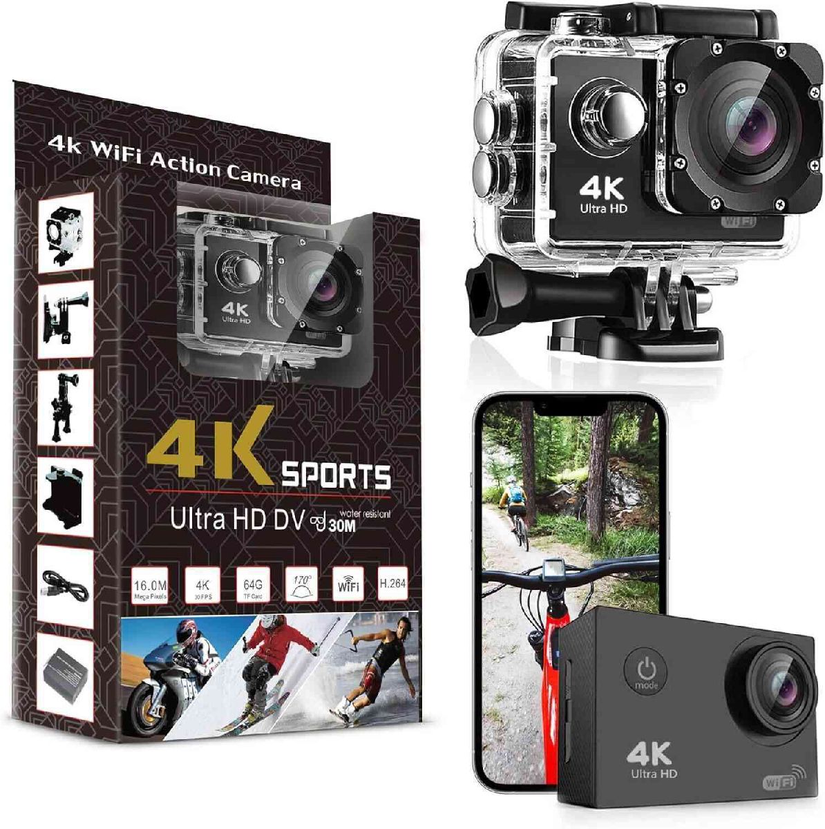 4K SPORTS ULTRA HD DV 30M Action Camera- Trendy Tech 2