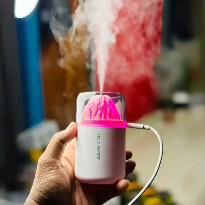 H05 Volcano Air Humidifier 180ml with LED Night Light and Cool Mist 3